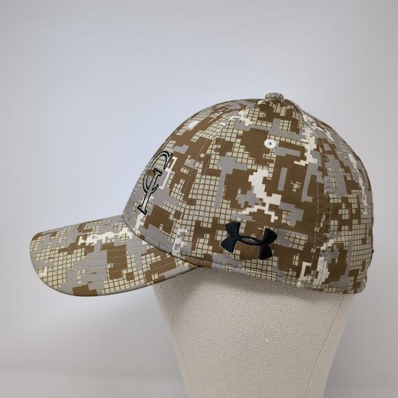 CI Football Fitted Baseball Hat Multicolor Large Camo Under Armour - Picture 3 of 9
